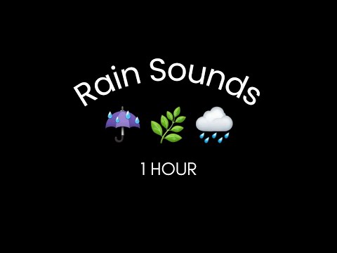 Heavy Rain Sounds for Sleep , Studying and Meditation with Black Screen , ASMR Rain Sounds