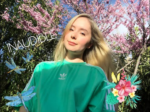 ASMR | INAUDIBLE WHISPERING IN MY BACKYARD (birds chirping)