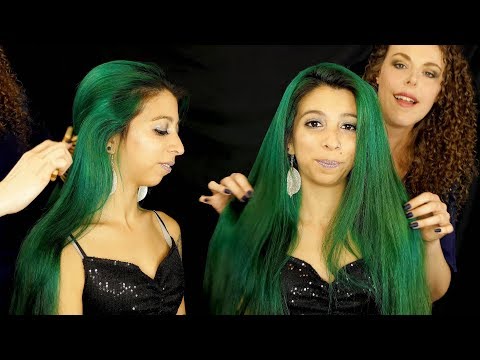 So Much Hair! ASMR Scalp Massage and Hair Brushing Sounds w/ Corrina