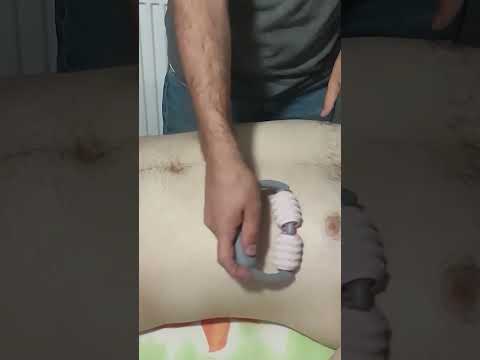 VERY RELAXING CHEST,ABDOMINAL,ARM,SHOULDER MASSAGE THERAPY #satisfying  #massage #relaxing #shorts