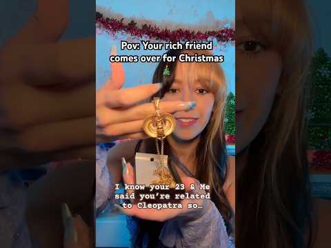 Which billionaire is her dad? 😭 #asmr #christmas #roleplay #satisfying #meangirl