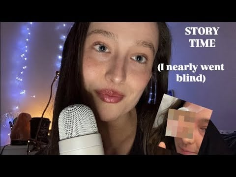 ASMR | Storytime: my medical emergency ✨🫨tingly whispers and gum chewing 