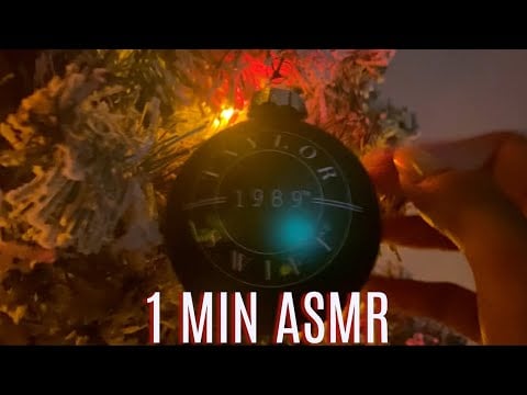 1 min ASMR ~ 🎄Christmas Tapping and Scratching (No Talking) Lofi