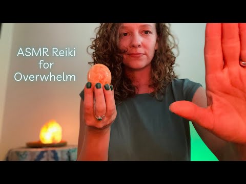 ASMR Reiki for Overwhelm 🔮 - Whispered, Smoke Cleanse, Guided Breathing, Crystal Healing, Aura Spray