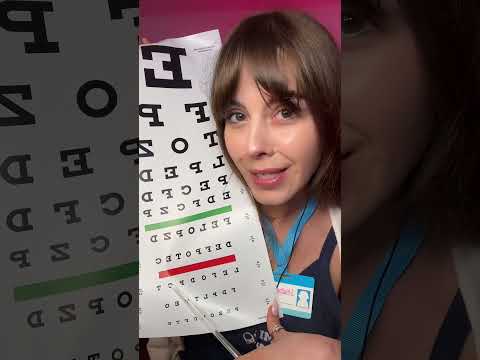 ASMR 1 Minute Eye Exam 😴 #asmrshorts #asmr #asmrvideo #asmrmedical #shortsfeed #shortsviral #viral