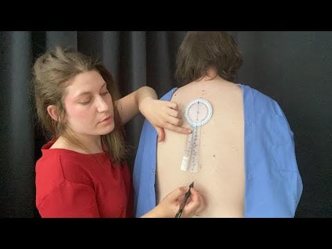 Back Exam & Posture Fixing - Real Person ASMR