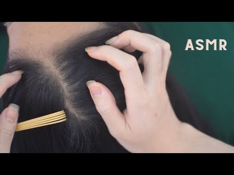 ASMR Tingly Head Scratching Massage, Real Person Hair Combing Sounds For Relieve Stress, Anxiety