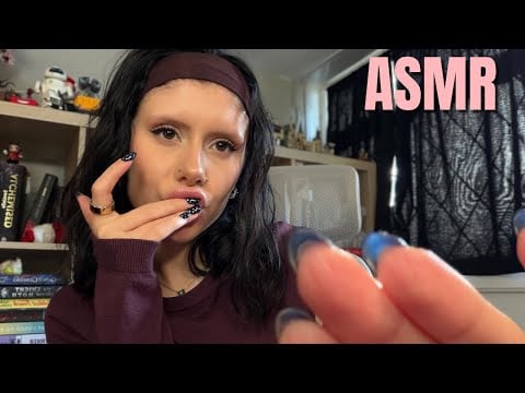 ASMR spit painting YOUR name onto your face (mouth sounds, tracing) 🎀 FOR SLEEP