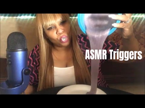 ASMR Triggers of Slime | Tapping Ticking Chewing Gum Tingles | 1K ASMR Tingles #bubblegumdiamonds