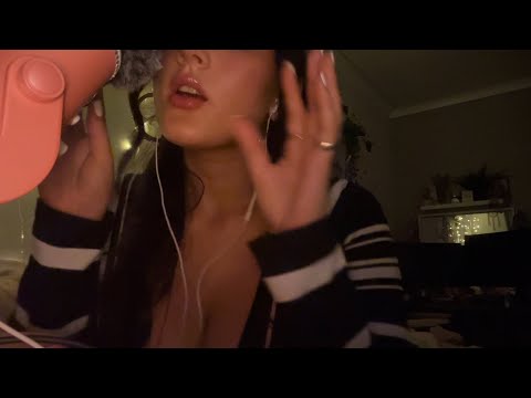 ASMR TRIGGER WORDS/HAND MOVEMENTS, COCONUT CRACK, TINGLY etc.