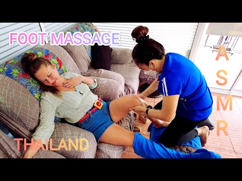 ASMR Professional Thai foot massage in salon