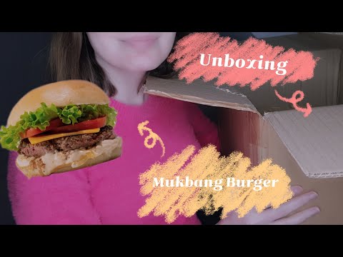 [ASMR FR] Unboxing + Mukbang Burger 🍔
