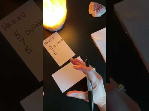 Writing a Haiku in Real Time (Whispered ASMR)