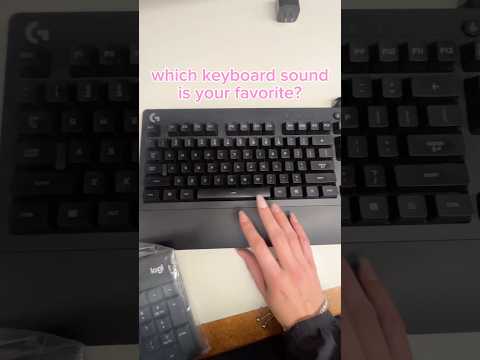 which keyboard sound is your fav? ⌨️💖 #tappingasmr
