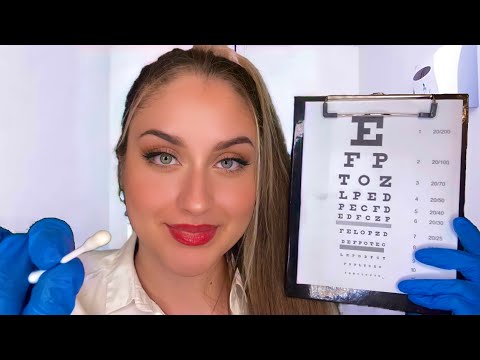 ASMR deutsch Cranial Nerve Exam👩🏻‍⚕️ Doctor Roleplay Ärztin untersucht dich mit Glovesounds