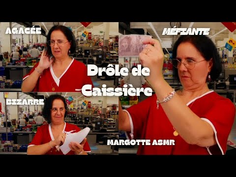 Asmr français Rôleplay  " Drôle de caissière " hypocondriaque, Agacée, moraliste ,bavarde ect ect 🤣🤣