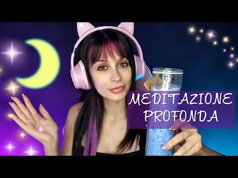 ASMR 😴🌙 SPRIGIONA ENERGIE POSITIVE CON LA MEDITAZIONE DELLA LUNA CRESCENTE || FAIRY ASMR