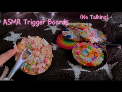 ASMR With Trigger Boards! (No Talking, Textured ￼Tapping, Scratching)