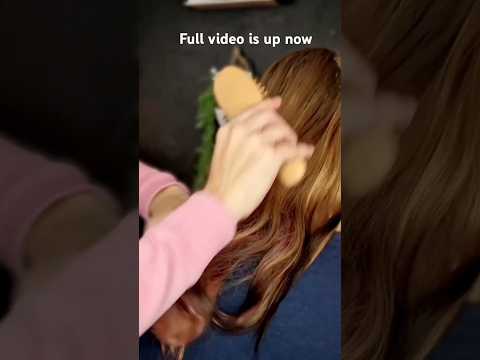 #asmr hair cut and hair brushing