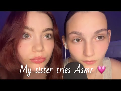 My Sister Tries Asmr💗(funny and cute)