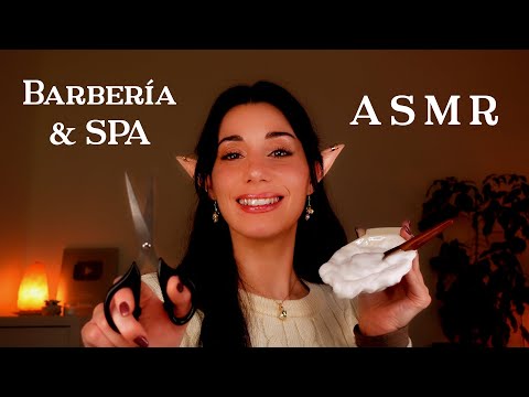 ASMR BARBERÍA NOCTURNA & SPA 💤 Lavo, Peino y Corto Pelo y Barba 🪒 Masaje Capilar 🧼 Roleplay Español