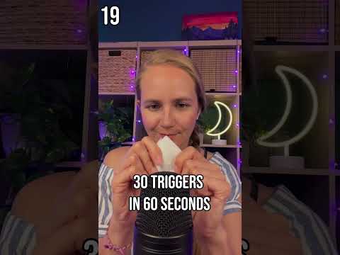 30 Triggers in 60 Seconds #asmr #shorts #asmrshorts