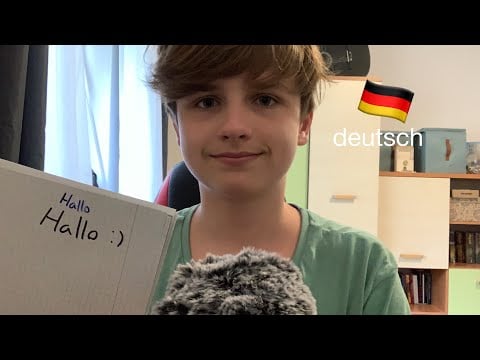 ASMR TEACHING YOU some GERMAN 🇩🇪