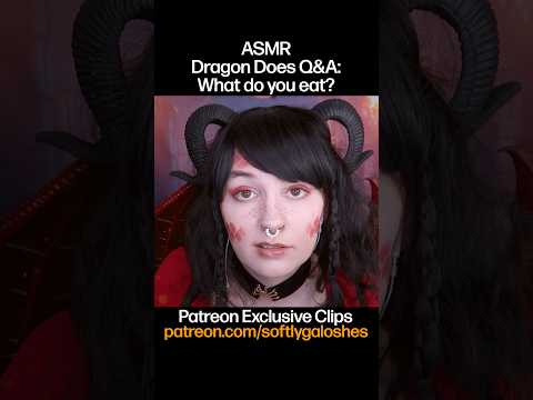Asking a dragon the real questions... I do Q&A roleplays over on my Patreon every month :) #asmr