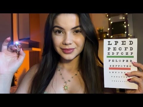 ASMR | Exame de Vista na Oftalmologista - Roleplay 👩‍⚕️👀