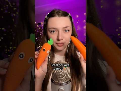 Real or fake carrot? 🥕 #asmr #asmrsounds #asmrrelax #asmrtingles #asmrsleep #relax #tingles