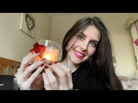 ASMR 🍁 Autumn Chats ( soft spoken) • Crystal Reiki • Face Brushing 💜