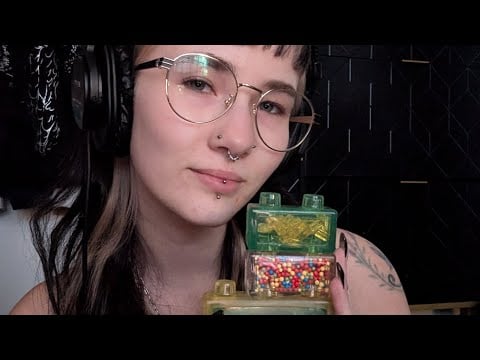 ASMR New Microphone🖤 Mic Tapping, Mouth Sounds, Squishy Legos, Chaotic