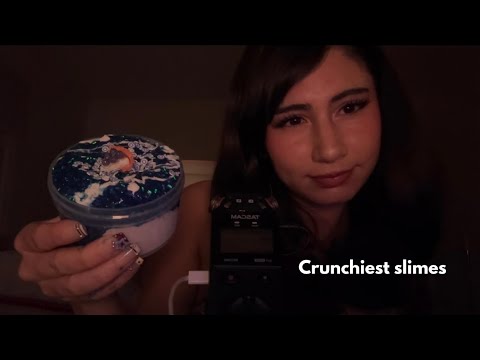 ASMR ~ I bought the best slimes for ASMR (Unboxing the crunchiest slimes) 