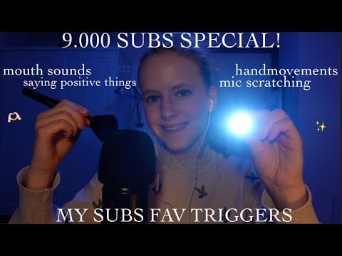 ASMR ~.~ 9k abonnees special 💛JULLIE FAVORIETE TRIGGERS!