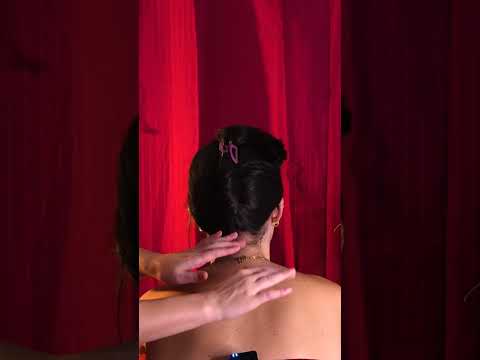 the most soothing back massage on a real person - soft spoken asmr