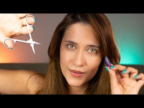 ASMR | Amiga te arregla las cejas | ASMR Español | Asmr with Sasha