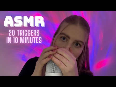 ASMR SUOMI - 20 triggers in 10 minutes👾💜