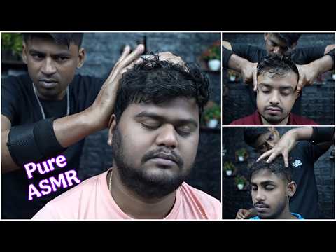 Professional Scratching ASMR Head Massage For Deep Sleep | Indian Barber Relaxing Head Massage ASMR