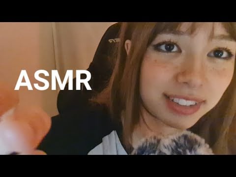 LYING for 15 min straight and touching YOUR FACE (whispered ASMR)