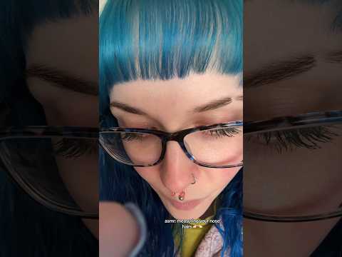 ASMR measuring your nose hairs👉🏻👈🏻full on✅⏰ #asmr #asmrmeasuring #asmrpersonalattention #shorts