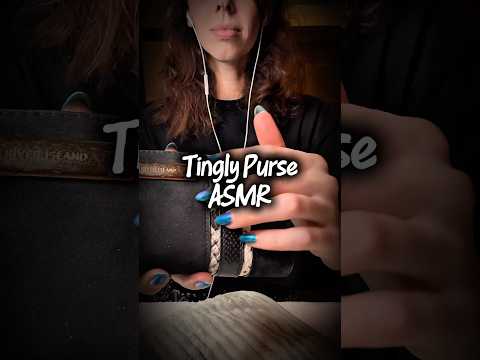 Tingly purse tapping and scratching ASMR #asmrshorts #asmrscratching #asmrtriggers
