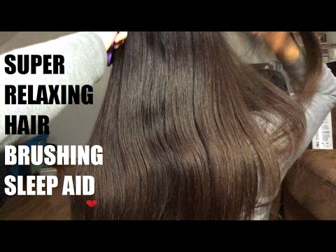 ASMR HAIR BRUSHING FOR RELAXATION - THE ULTIMATE SLEEP AID !! (NO TALKING + I'M THE HAIR MODEL) !!