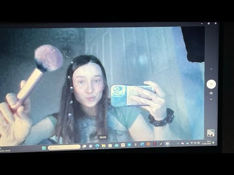 *lofi laptop ASMR* soft spoken, doing your makeup! (hand movements, up close)