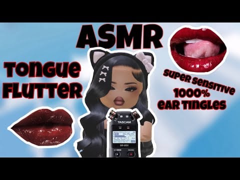 Roblox ASMR ☆ TONGUE FLUTTERS, Best Ear Attention For Sleep ₊✩‧₊˚౨ৎ˚₊✩‧₊