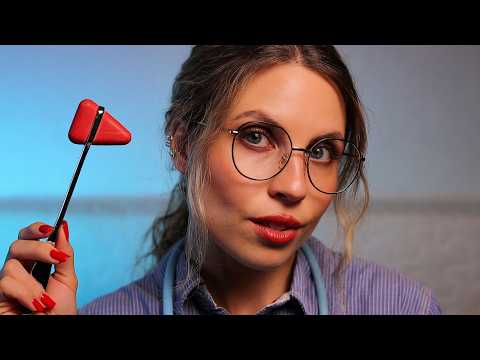 ASMR Realistic Medically Accurate CRANIAL NERVE EXAM | Hearing Test,Eye Exam,Taste,Smell,Reflexes