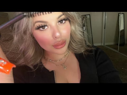 ASMR Quickly Doing Your Eyebrows (plucking)