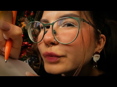 ASMR ROLEPLAY świąteczny elf spisuje Twoje najskrytsze marzenia! 🧝🏻🎁 up-close, bliski szept, pisanie