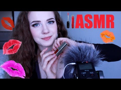 ASMR|| Lipstick || Lip gloss|| Lip Smacking|| Whisper|| Irregular Mouth Sounds||