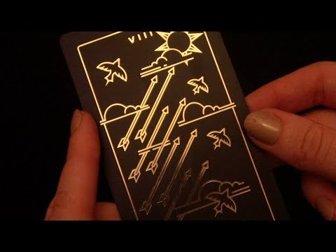 ASMR Tarot ☾ Tracing Symbols in Wands (5/5)