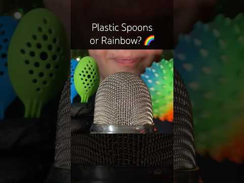 Spoons or Rainbow? 🌈✨ #asmr